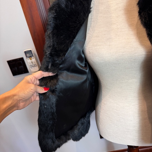 Vintage 100% rabbit fur coat fully lined Size Small EUC - Picture 5 of 7